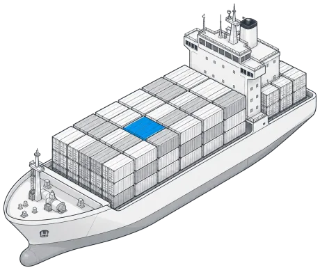 Illustration isométrique Furnace : container_ship