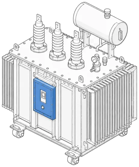 Illustration isométrique Furnace : power_transformer